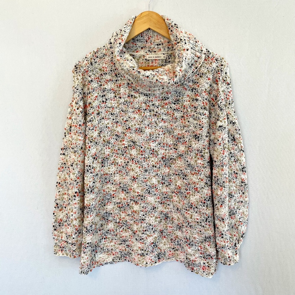 MOON & MADISON Size XS Oversized Loose Turtleneck Knit Sweater